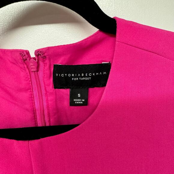 Victoria Beckham x Target Pink Sleeveless Shell Blouse Fringe Trim Size Small - Picture 4 of 8